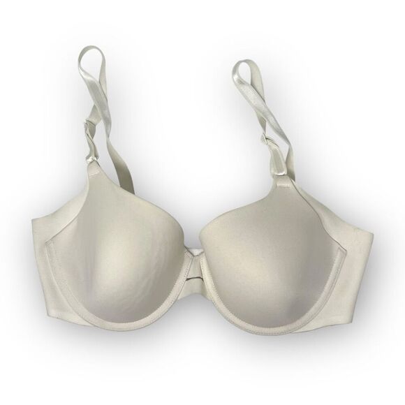 Warner's White No Side Effects Underwire Lightly Lined Bra Womens Size 34C 01356 - Picture 1 of 7